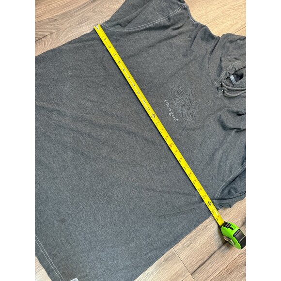 Life Is Good Mens XL Gray Light Weight Hoodie With Bicycle Graphic - Picture 6 of 6